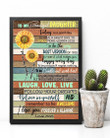 Sunflowers Mom Gift For Daughter Follow Your Dreams Vertical Poster