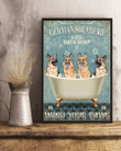 German Shepherd Co Bath Soap Wash Your Paws Gift For Dog Lovers Vertical Poster