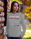 Market Trendz August Girl Facts Gift For Friends Sweatshirt