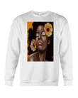 Black Girl With Sunflower On Head Gift Sweatshirt