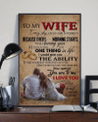 Morning Starts With Loving You Gift For Wife Vertical Poster