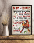 Cardinal Couple The Rest Of Mine Gift For Husband Vertical Poster