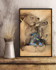 Baby Lion Autism Gift For Autism Son Vertical Poster