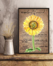 Sunflower Laugh Love Live Gift For Best Friend Vertical Poster