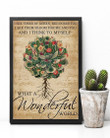 Music Sheet Wonderful World Succulent I See Trees Of Green Vertical Poster