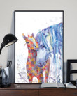 Autism Awareness The Love Of Horse Gift Vertical Poster