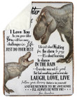 Laugh Love Live T Rex Grandma Gift For Granddaughter Sherpa Fleece Blanket