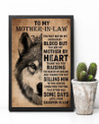 Wolf Queen Gift For Mother In Law You Are My Mother By Heart Vertical Poster