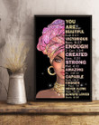 African Woman You Are Beautiful Created Vertical Poster