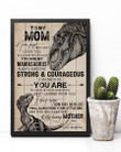 Dinosaur Daughter Gift For Mom You Will Always My Loving Mother Vertical Poster