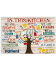 In This Kitchen Chef We Are A Team Horizontal Poster