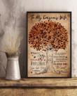 Autumn Tree Love You The Most Gift For Wife Vertical Poster