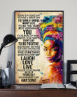 Black Woman Today Is A Good Day To Smile More Vertical Poster