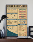 Something You Should Know About Skiing Knowledge Vertical Poster