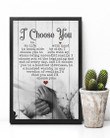 Hand In Hand I'd Choose You Gift For Wife Vertical Poster