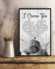 Hand In Hand I'd Choose You Gift For Wife Vertical Poster