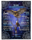 Mandala Eagle You'll Feel My Love Within It Grandma Gift For Granddaughter Sherpa Fleece Blanket