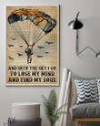 Dictionary Paragliding Into The Sky I Go Find My Soul Vertical Poster