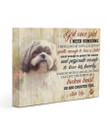 God Created The Shih Tzu Gift For Dog Lovers Matte Canvas
