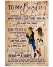 Anyone Can Make You Smile Gift For Bestie Vertical Poster