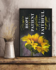 Be Joyful Hope Patient In Affiction Faithful In Prayer Sunflower Vertical Poster