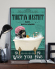 Dog Tibetan Mastiff Co Bath Soap Wash You Paws Gift For Dog Lovers Vertical Poster