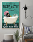 Dog Tibetan Mastiff Co Bath Soap Wash You Paws Gift For Dog Lovers Vertical Poster