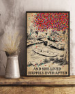Dictionary And She Lived Happily Ever After With Kayak Vertical Poster