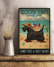 Beach Life Sandy Toes Scottish Terrier Gift For Dog Lovers Vertical Poster
