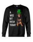 Gordon Setter Irish Today Green St. Patrick's Day Printed Sweatshirt