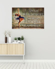 Give A Girl The Right Shoes And She Can Conquer The World Gift For Ballet Dancer Horizontal Poster