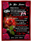 Red Rose Silver Rings You Are The Best Thing Custom Name Gift For Husband Sherpa Fleece Blanket