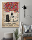 Bloodhound Dog And She Lived Happily Ever After Vertical Poster