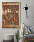 Bigfoot Sitting Beneath Tree Eat Mushrooms See The Universe Vertical Poster