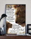 Lion I Love You For All The Times Daughter Gift For Dad Vertical Poster