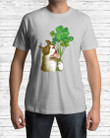 Lovely Bulldog With Four-leaf Clover St Patrick's Day Gift For Dog Lovers Guys Tee