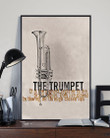 The Trumpet By Blowing Air Through Closed Lips Vertical Poster
