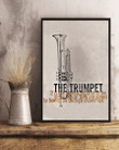 The Trumpet By Blowing Air Through Closed Lips Vertical Poster