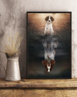 English Springer Spaniel Reflection In Water Believe In Yourself Gift For Dog Lovers Vertical Poster