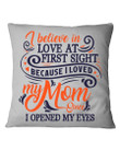 I Believe In Love At First Sight Gift For Family Pillow Cover