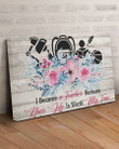 I Became A Teacher Beacause Your Life Is Worth My Time Gift For Teacher Matte Canvas