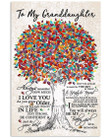 Mom Mom Gift For Granddaughter Colorful Tree As You Grow Older Vertical Poster