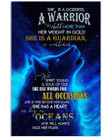 She Is A Goddess A Warrior Howling Wolf Galaxy Vertical Poster