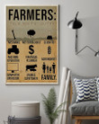 Farmers They're More Than You Think Vintage Design Vertical Poster