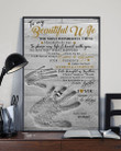 Finger Printed The Most Wonderful Thing Gift For Wife Vertical Poster