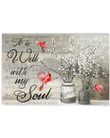 It Is Well With My Soul Red Cardinals Spirit Animal Horizontal Poster