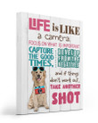 Labrador Life Is A Camera Gift For Dog Lovers Matte Canvas