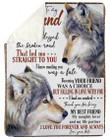 Wolf God Blessed The Broken Road Gift For Husband Sherpa Fleece Blanket