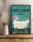 American Eskimo Dog Co Bath Soap Wash You Paws Gift For Dog Lovers Vertical Poster