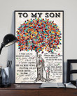 Colorful Tree You Will Never Lose Dad Gift For Son Vertical Poster